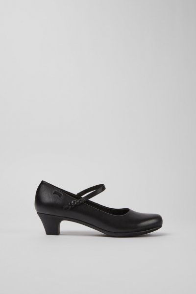 Camper Helena - Zapatos de piel negros para mujer.