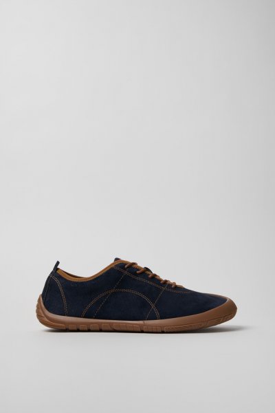 Camper Peu Path - Zapatillas azules de piel nobuk para hombre.