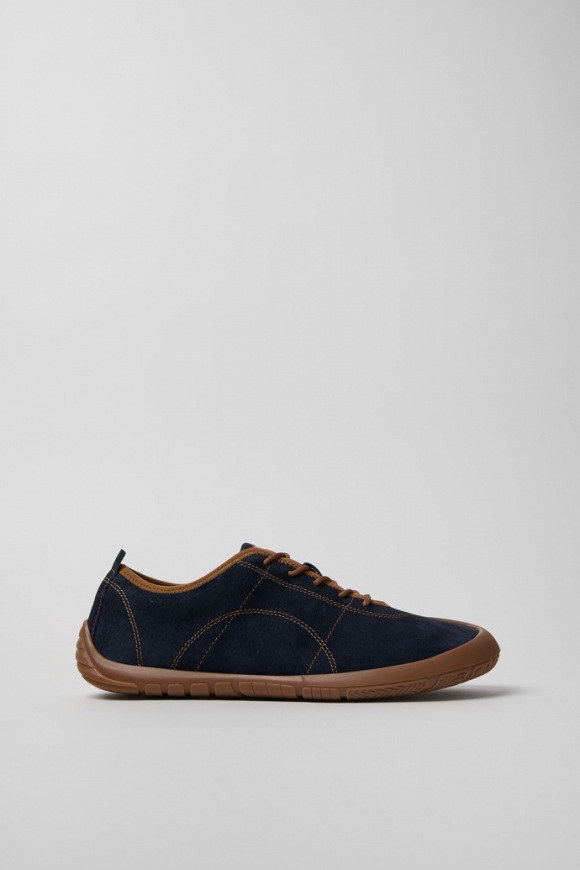 Camper Peu Path - Zapatillas azules de piel nobuk para hombre.