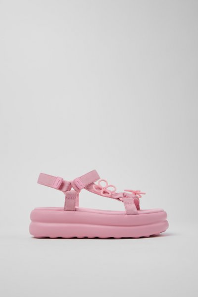 Camper Twins - Sandalias rosas para mujer fabricadas con PET reciclado.