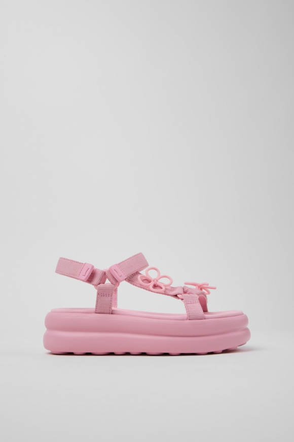 Camper Twins - Sandalias rosas para mujer fabricadas con PET reciclado.