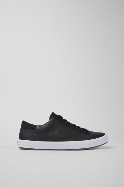 Camper Andratx - Zapatillas negras para hombre de piel y nobuk.