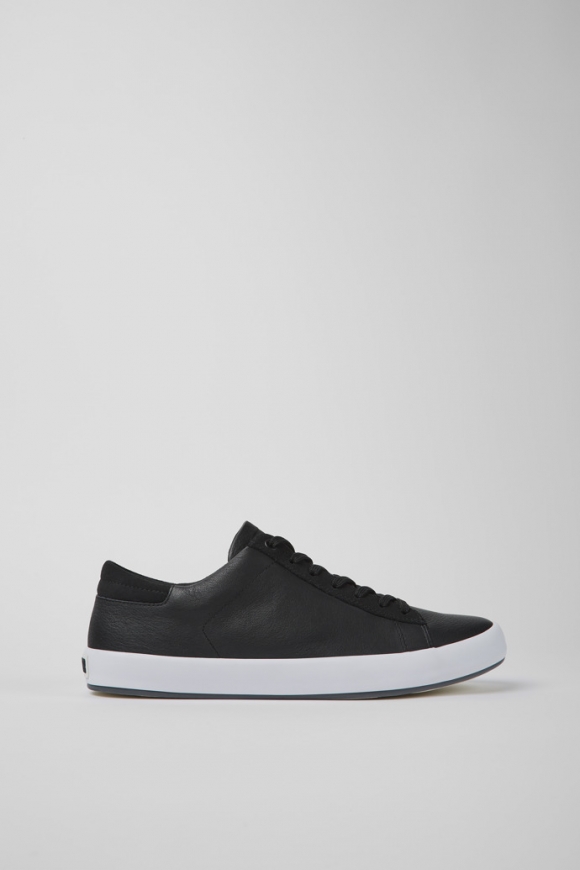 Camper Andratx - Zapatillas negras para hombre de piel y nobuk.