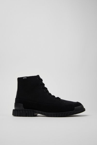Camper Pix TENCEL - Botas negras con cordones para hombre.