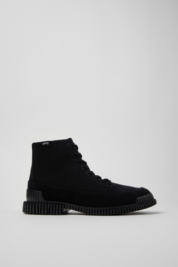 Camper Pix TENCEL - Botas negras con cordones para hombre.