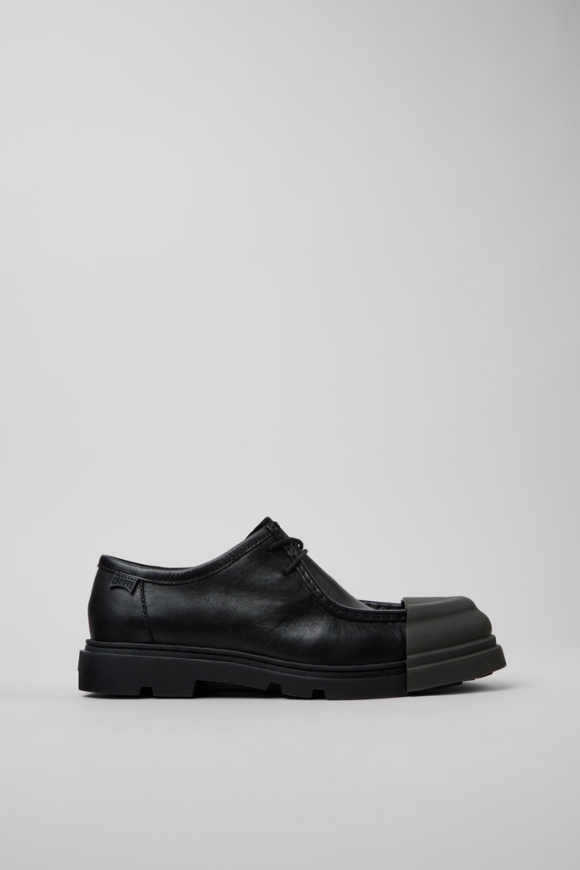 Camper Junction - Zapatos negros de piel para hombre.