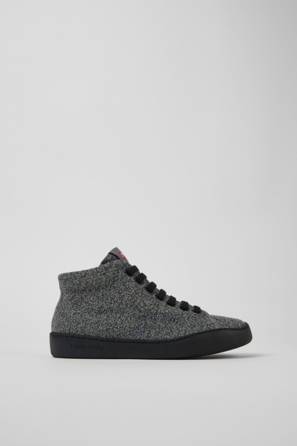 Camper Peu Touring - Botines grises de tela para mujer