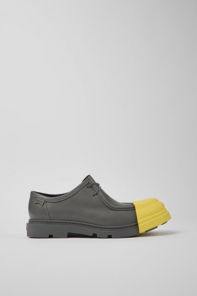 Camper Junction - Zapato gris de piel para hombre