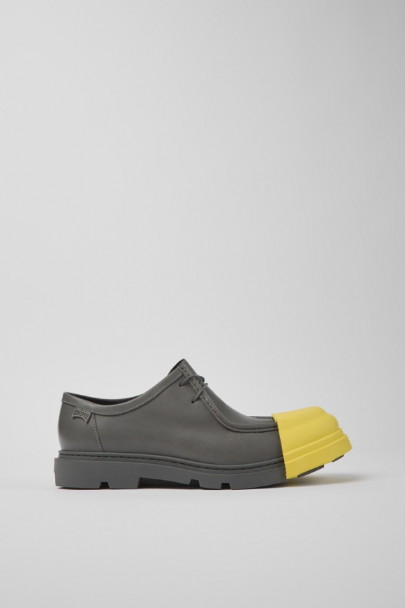 Camper Junction - Zapato gris de piel para hombre