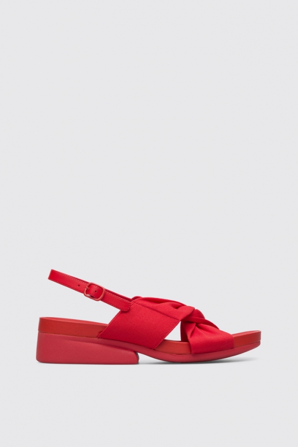 Camper Minikaah - Sandalias rojas para mujer