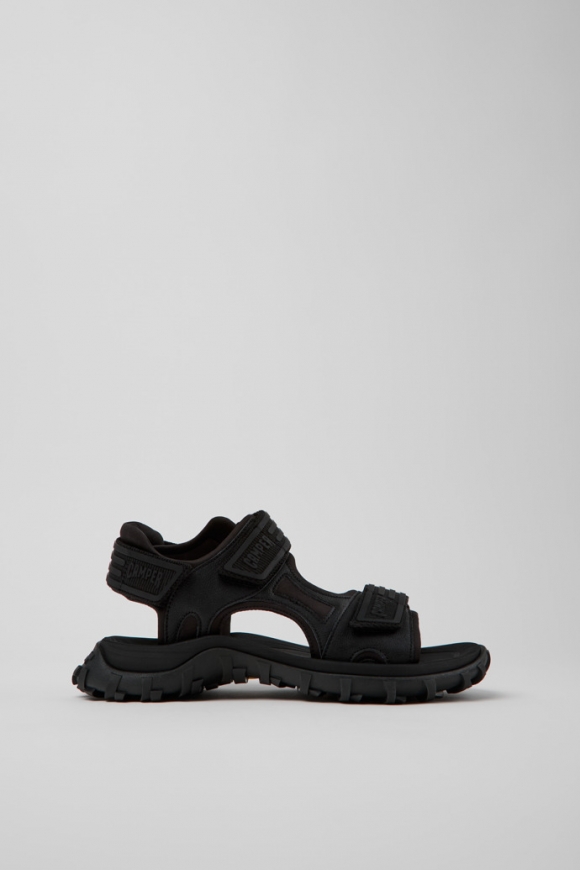 Camper Drift Trail Sandal - Sandalias de piel negra para mujer.