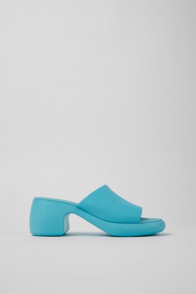 Sandalias Camper Thelma - Sandalias azules de piel para mujer.