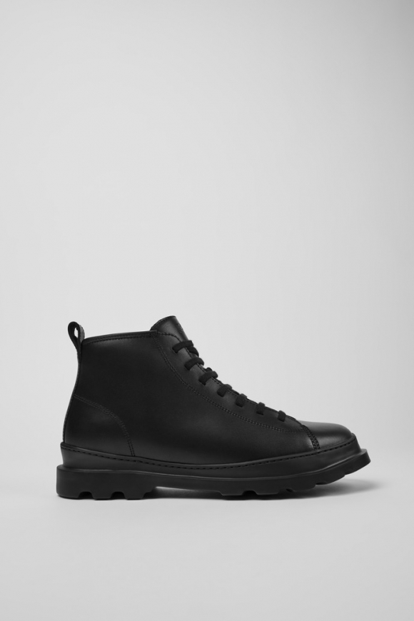 Camper Brutus - Botines negros de piel para hombre