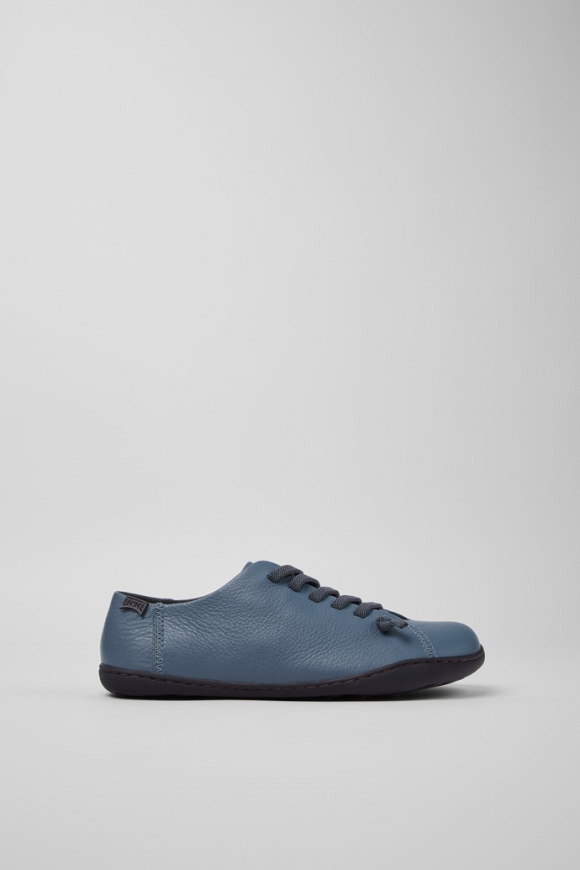Camper Peu - Zapatos grises de piel para mujer.