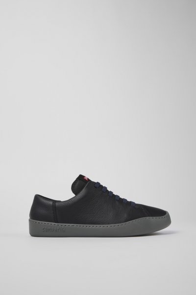 Camper Peu Touring - Zapatillas negras de piel para hombre.