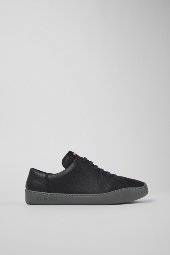 Camper Peu Touring - Zapatillas negras de piel para hombre.