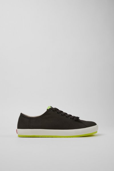 Camper Peu Rambla - Zapatillas grises para hombre de algodón reciclado.