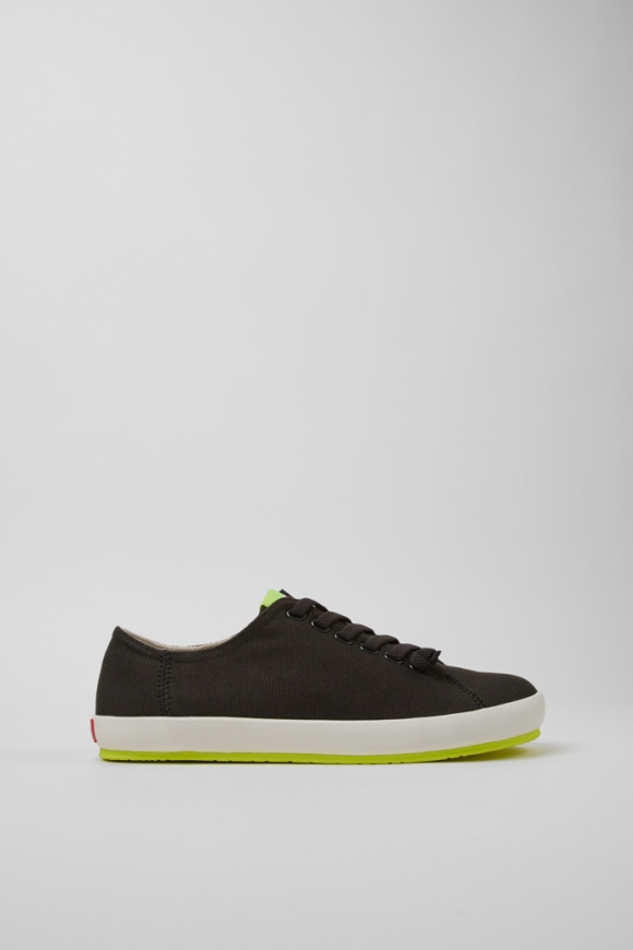 Camper Peu Rambla - Zapatillas grises para hombre de algodón reciclado.