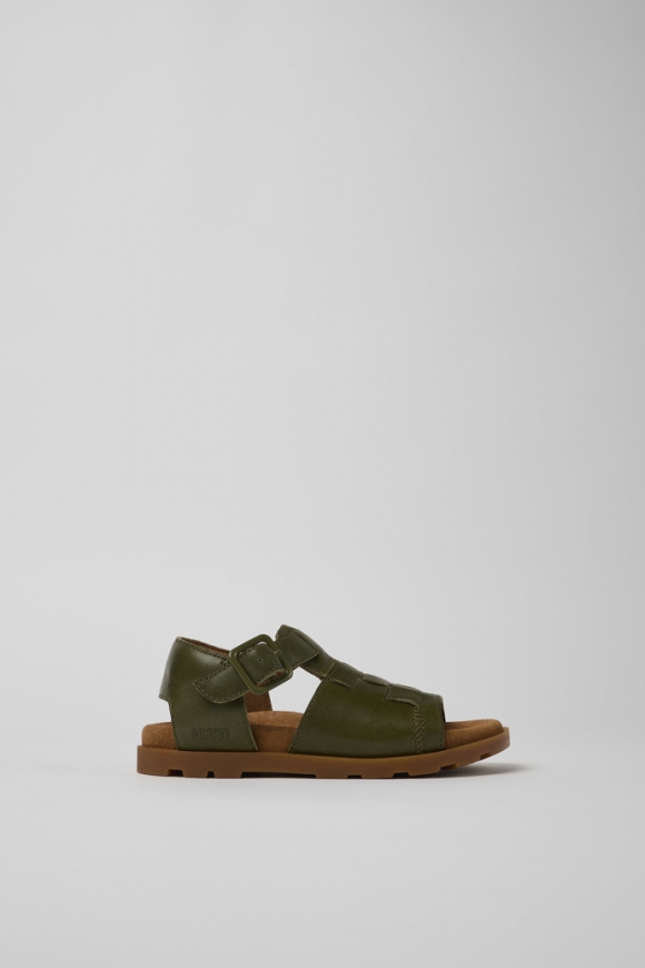 Camper Brutus Sandal - Sandalias de piel verde