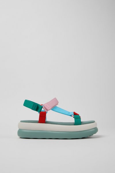 Camper Twins - Sandalias multicolor de PET reciclado para mujer.