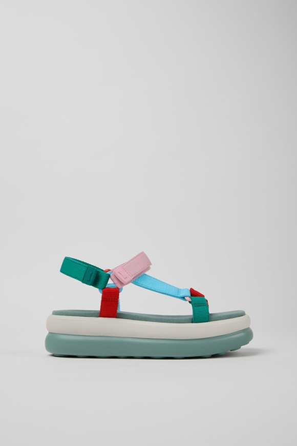 Camper Twins - Sandalias multicolor de PET reciclado para mujer.
