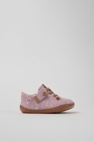 Camper Peu - Zapatos infantiles de piel nobuk multicolor.