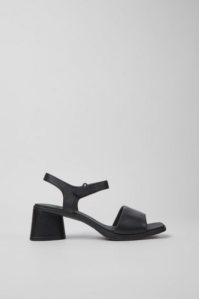 Camper Kiara - Sandalias negras de piel para mujer