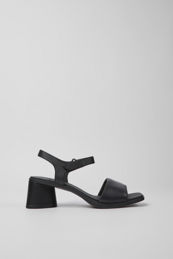 Camper Kiara - Sandalias negras de piel para mujer