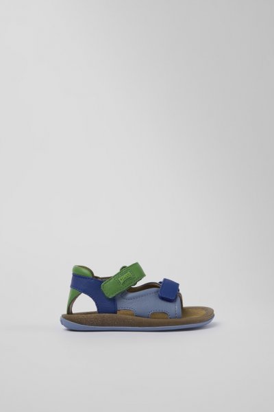 Camper Twins - Sandalias de piel multicolor con doble tira
