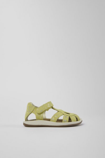 Camper Bicho - Sandalias amarillas de piel nobuk.