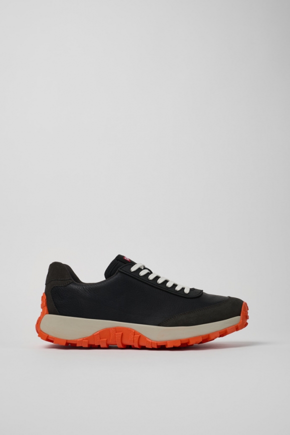 Camper Drift Trail VIBRAM - Zapatillas negras para hombre de textil y nobuk