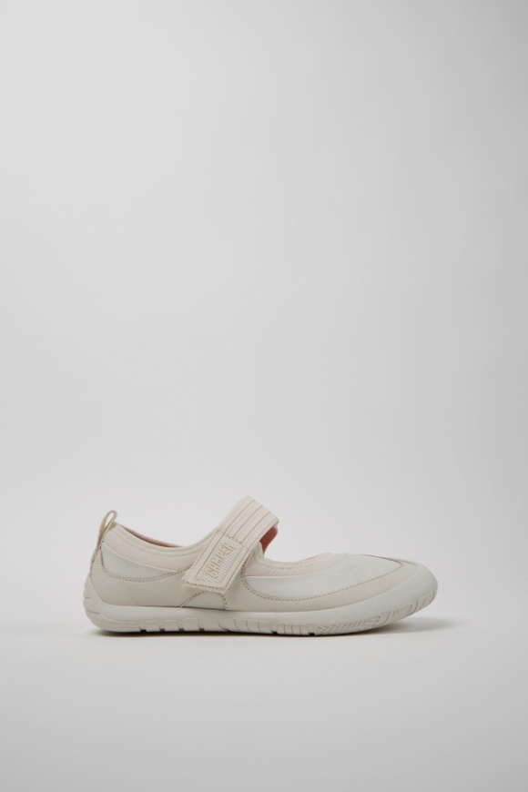 Camper Path - Zapatillas blancas de piel para mujer