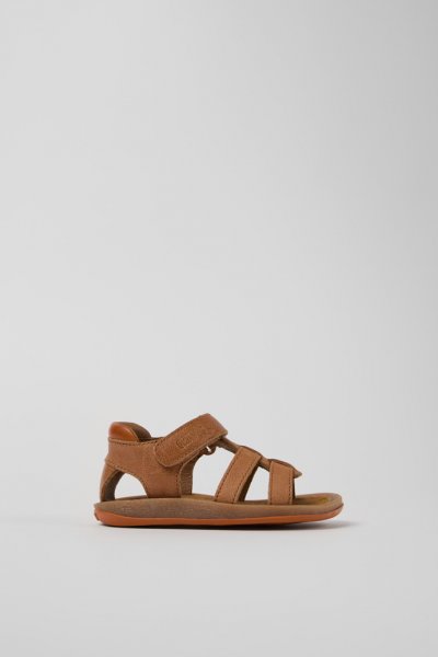 Camper Bicho - Sandalias infantiles de piel multicolor.