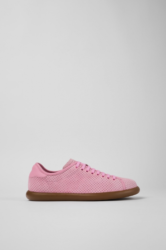 Camper Pelotas Soller - Zapatillas rosas para mujer de nobuk/piel