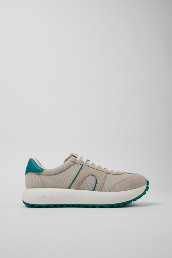 Camper Pelotas Athens - Zapatillas de piel multicolor para hombre fabricadas con PET reciclado y piel nobuk.