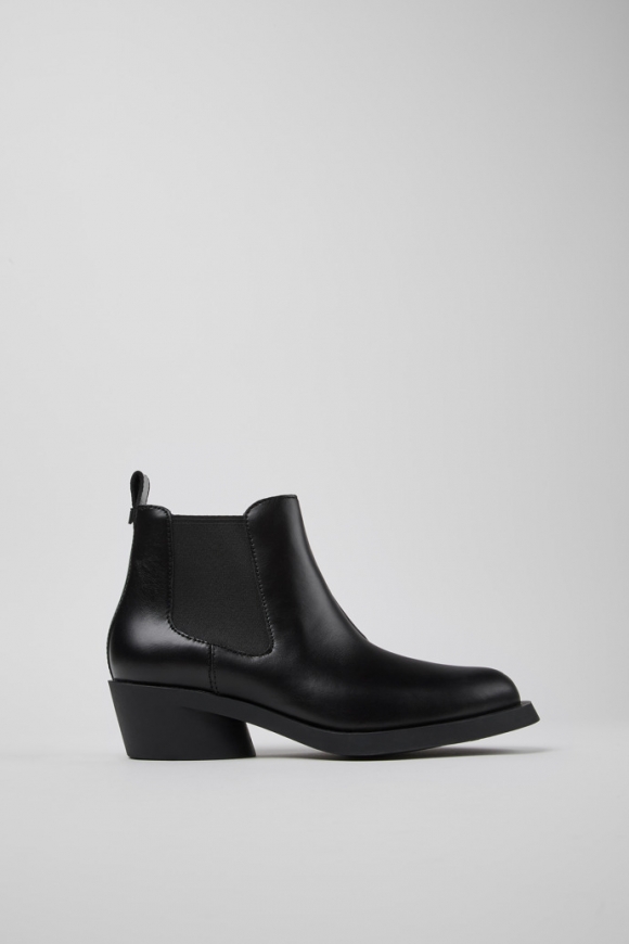 Camper Bonnie - Botines negros de piel para mujer