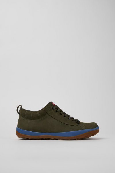 Camper Peu Pista GM - GORE-TEX - Botines verdes para hombre de piel nobuk.