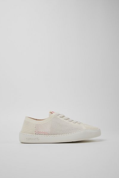 Camper Peu Touring - Zapatillas blancas para mujer fabricadas con PET reciclado.