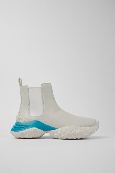 Camper Pelotas Mars - Botines blancos de piel responsable.