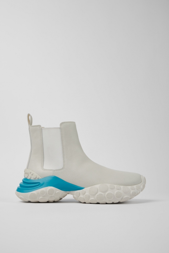 Camper Pelotas Mars - Botines blancos de piel responsable.