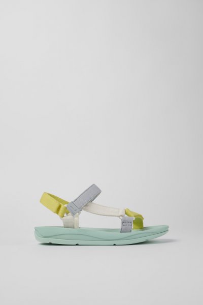 Camper Match - Sandalias multicolor de tela para mujer