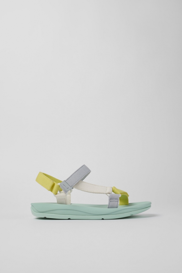Camper Match - Sandalias multicolor de tela para mujer