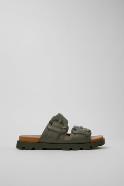 Camper Brutus Sandal - Sandalias sintéticas verdes para hombre.