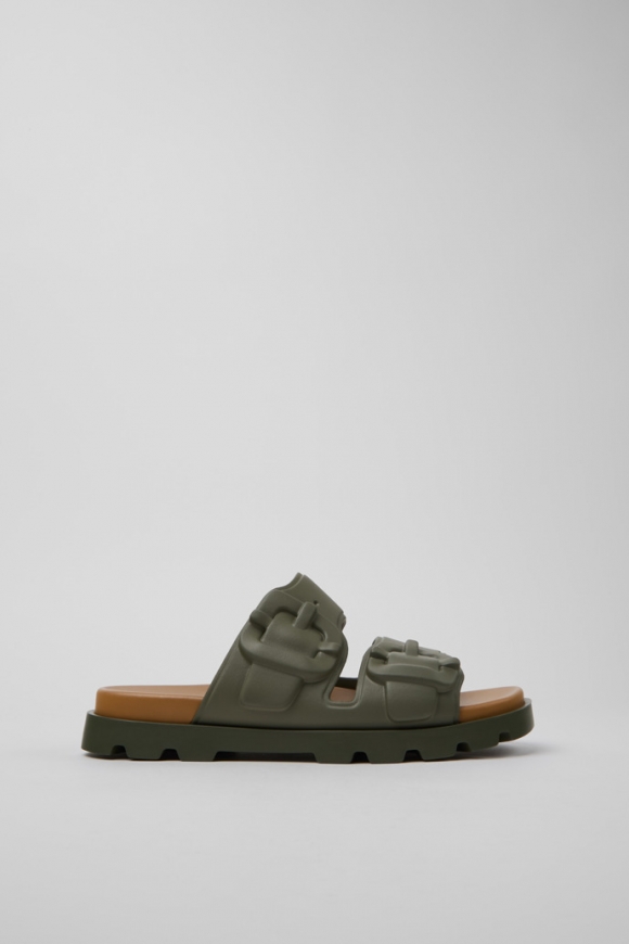 Camper Brutus Sandal - Sandalias sintéticas verdes para hombre.