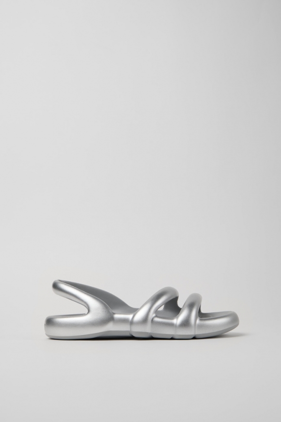 Camper Kobarah Flat - Sandalias plateadas.