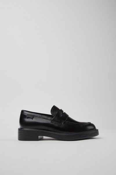 Camper Dean - Zapatos negros de piel para mujer.