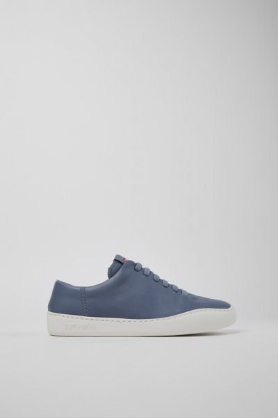 Camper Peu Touring - Zapatillas grises de piel para mujer