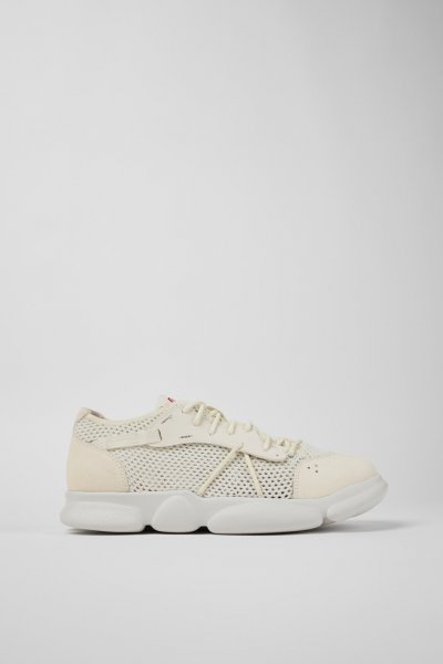 Camper Karst - Zapatillas blancas de tela para hombre