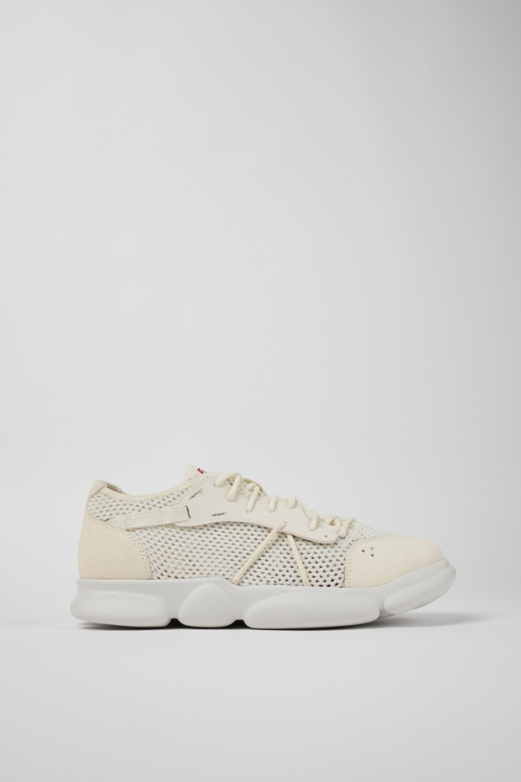 Camper Karst - Zapatillas blancas de tela para hombre