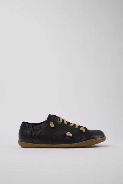 Camper Twins - Zapato de piel negro para hombre.